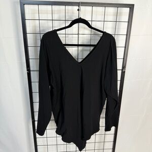 Torrid Black 5X Long Sleeve Bodysuit